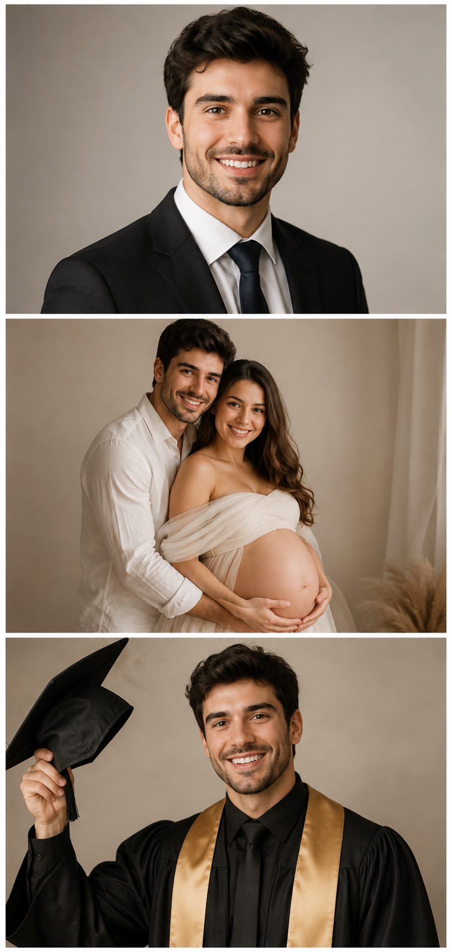Sesión de fotos creada con la DIA a partir de una selfie