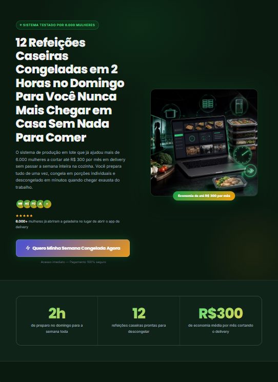 Página de ventas completa creada con la DIA